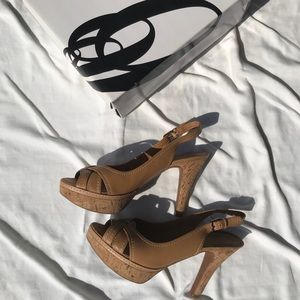 Nine West Heels with a Wicker Design